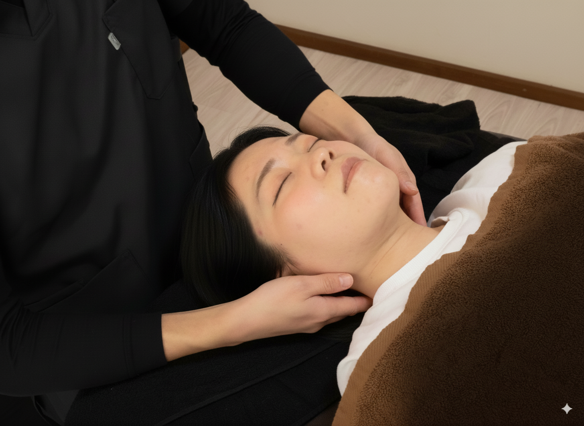 施術風景4 十日市の鍼灸院R・A・C